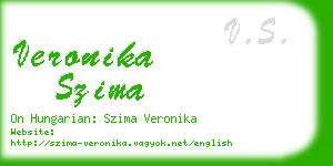 veronika szima business card
